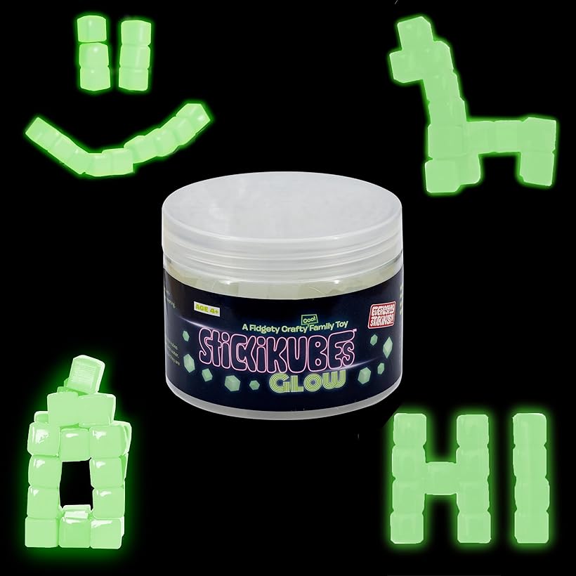 StickiKubes Stacking Construction Glow in The Dark
